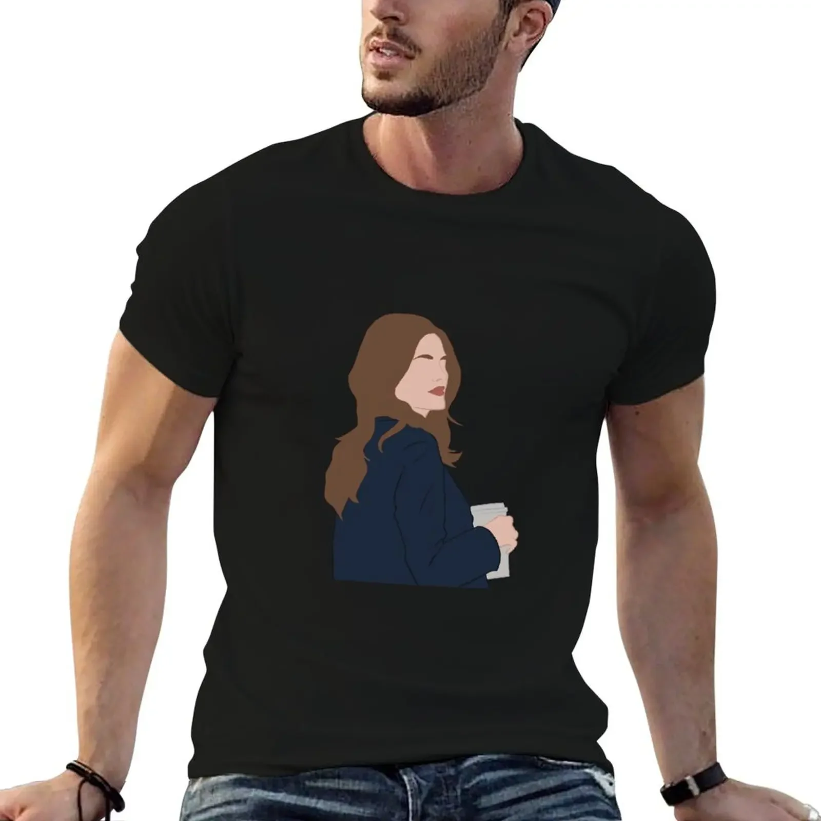 Kate Beckett T-Shirt quick-drying street wear customs plus size men clothing