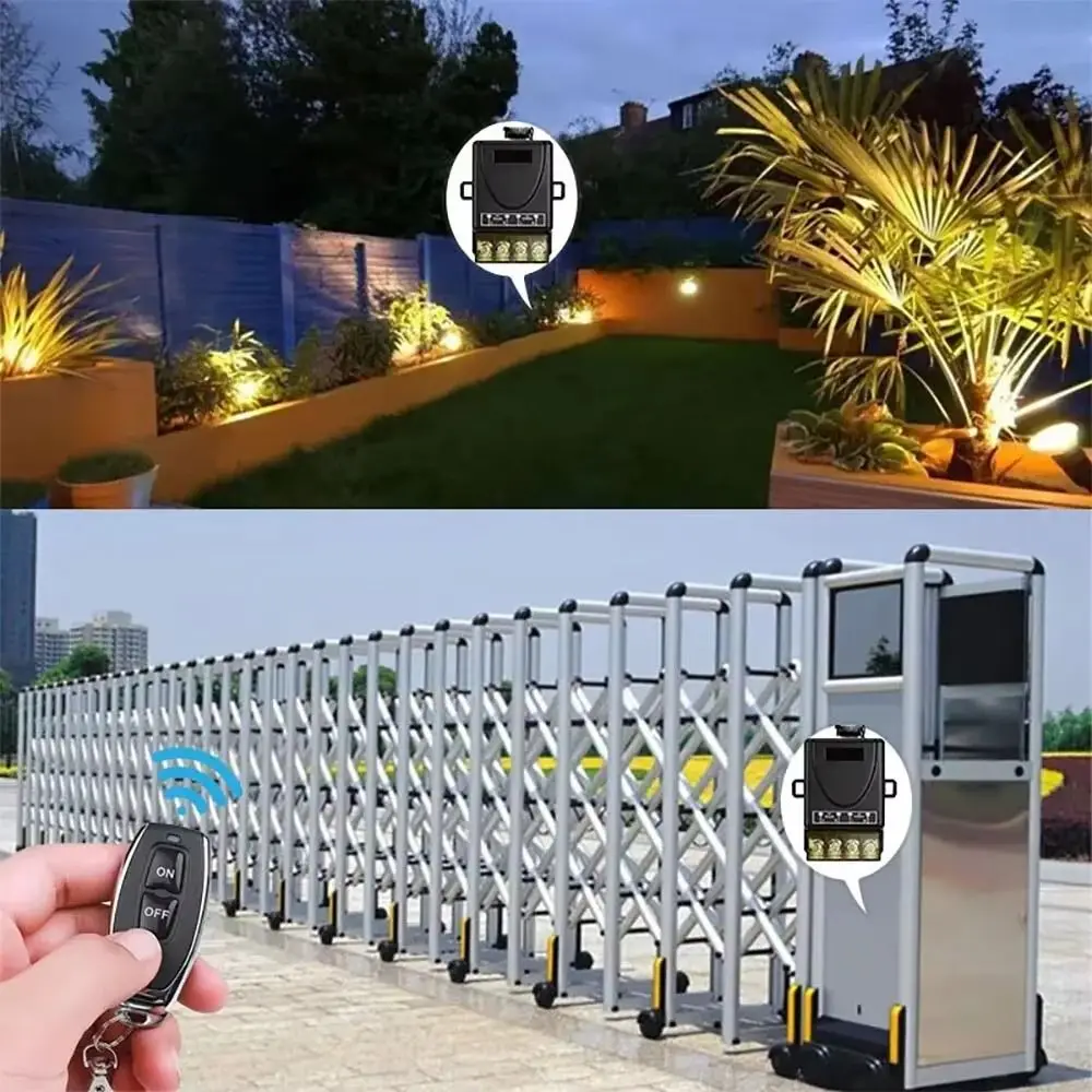 

Переключатель дистанционного управления 433 МГц 8 В-72 В, вспышка, вкл. выкл., передатчик дистанционного управления, многофункциональный, удобный