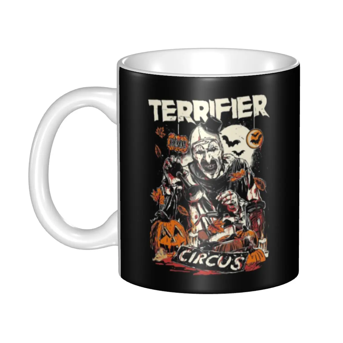 Personalized Terrifiers Movie Horror Art Slasher Halloween Mugs DIY Ceramic Tea Milk Coffee Cup