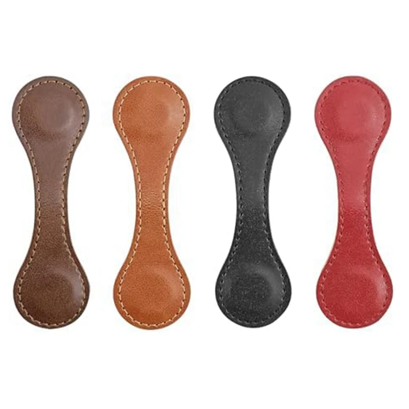 맞춤형 가죽 레트로 북마크, 마그네틱 페이지 마커, 북마크 애호가 선물, 어린이 선물, 4 개