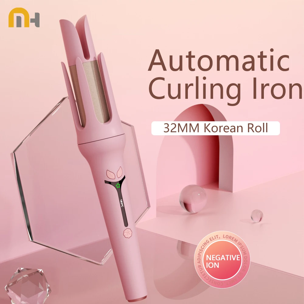 

Automatic Hair Curler 32MM Auto Rotating Ceramic Hair Roller Professional Curling Iron Curling Wand Hair Waver Styling Tools