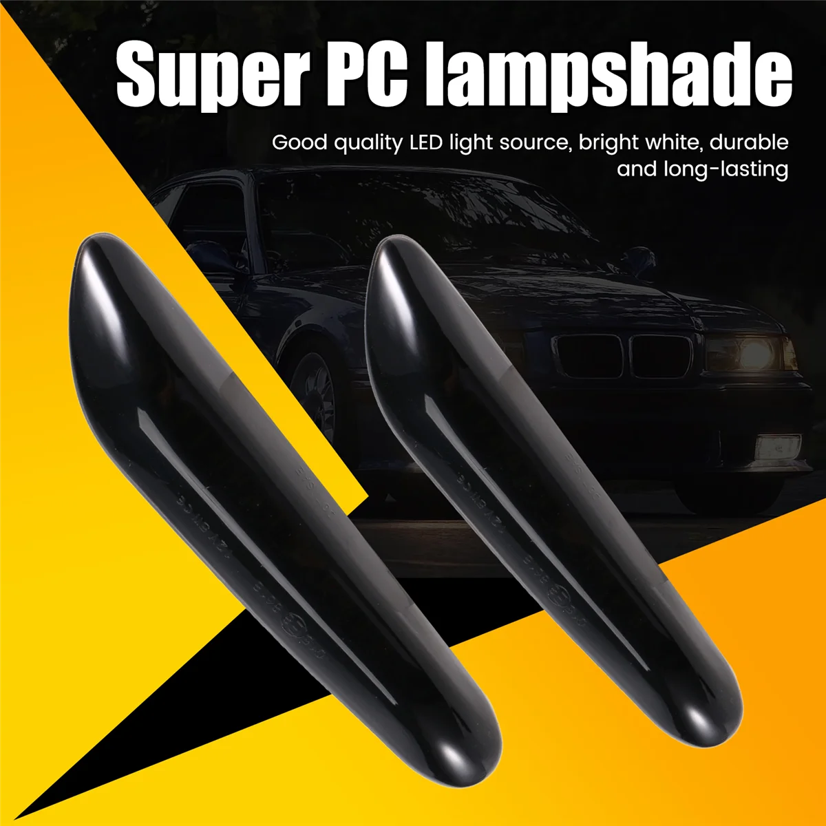 2 pçs led dinâmico turn signal light marcador lateral lâmpada pisca sequencial para-bmw e46 e36 e60 e61 e90 e91 e92 e93 x1 e84