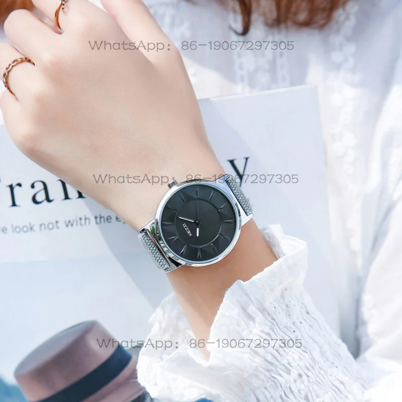 Reloj cuarzo esfera grande moda mujer - usage example