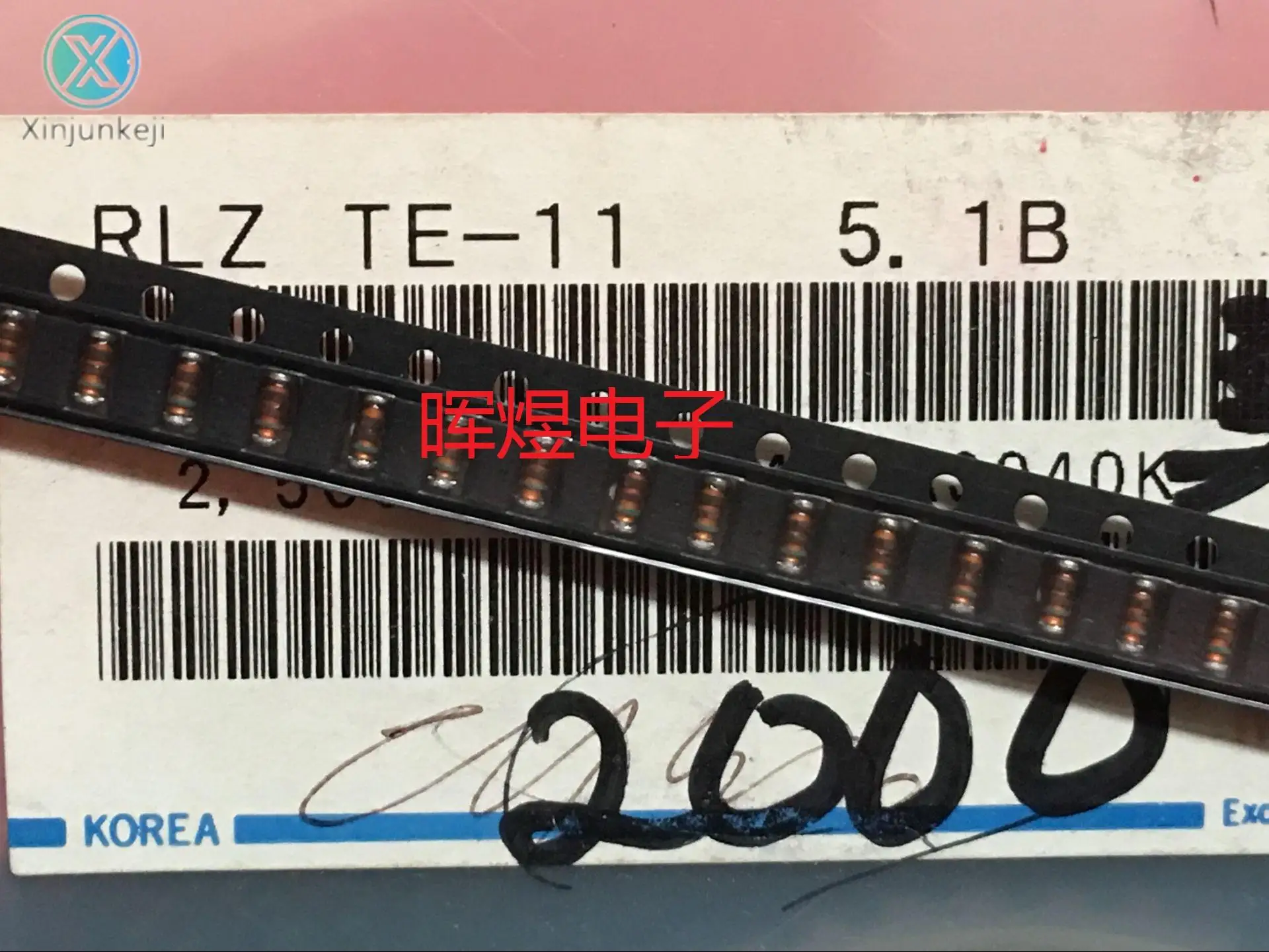 30 stücke orginal neue RLZ TE-11 5,1 B LL34 5,1 V SMD zener diode