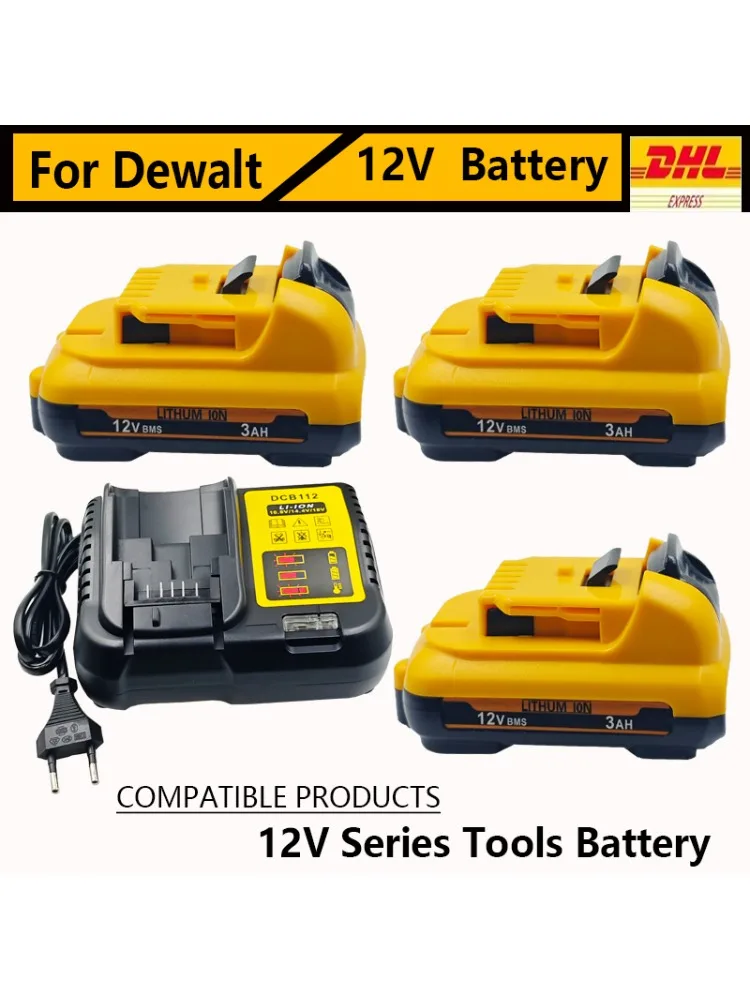 Voor DEWALT DW089LG 12V Laser Level batterij. Voor Dewalt 12V batterij DCB120 DCB124 DCD701F2 Elektrisch gereedschap/Laser Level - afbeelding 2