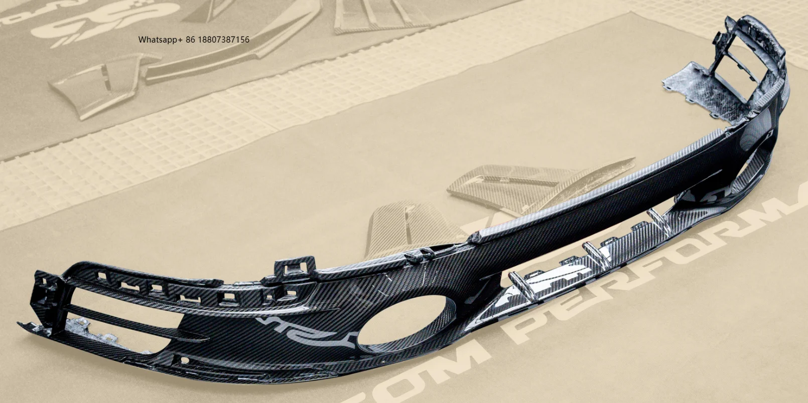 

New for 911 992.1 2019-2024 Carbon Fiber Turbo SD Style Rear Bumper with Exhaust Cut-Outs Rear Lip & Diffuser-Bolt-On