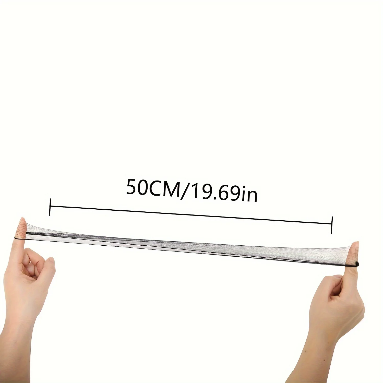 20/50/100 pçs rede de cabelo 20 Polegada rede de cabelo elástica invisível estiramento para serviço de catering, coque de balé, dormir, mulheres e perucas