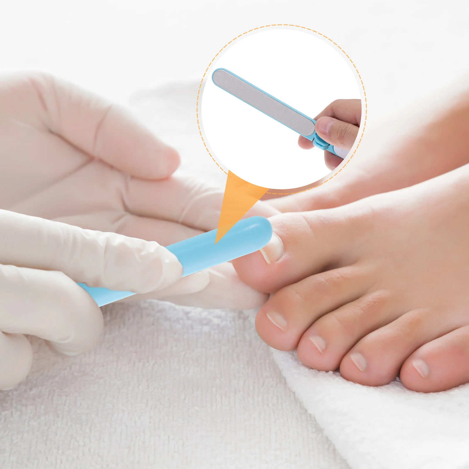

6pcs Foot Care Set Callus Remover Stainless Steel Pedicure Tools Dead Skin Removal Kit Travel Size Portable Foot File Rasp For