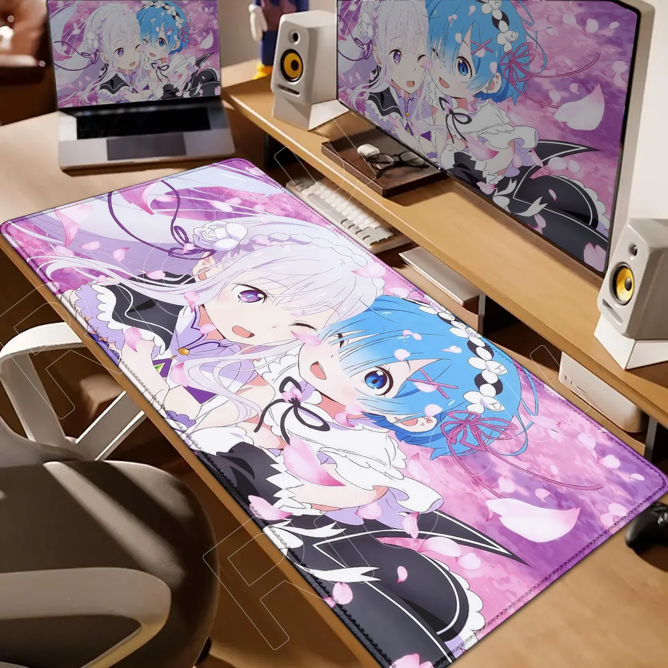 

New HD Printing Cute Anime Re Zero Rem Mousepad Gaming Office Rubber Mouse Pad Gamer Desk Mats Keyboard Pad Decoration Mause Pad