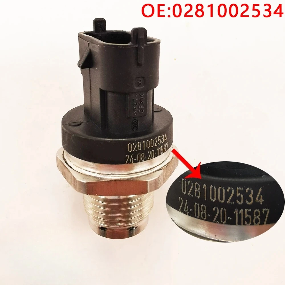 

For 0281002534 Rail Fuel Pressure Sensor For Chevrolet & G-MC 2004-2005 Diesel V8 6.6L 0281002921 504088732