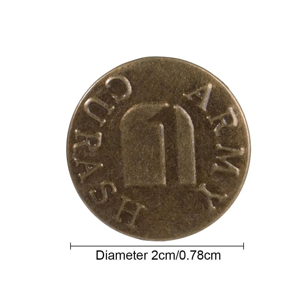 Accessories Pants No Sewing Retro Iron Threaded Button Jeans Buttons