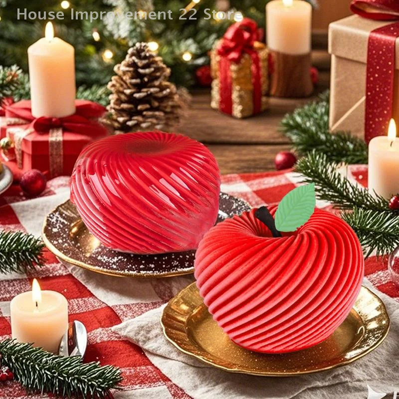 Spiral Apple Mousse Cake Silicone Mold French Pastry Chocolate Christmas Valentine's Day Holiday Mold