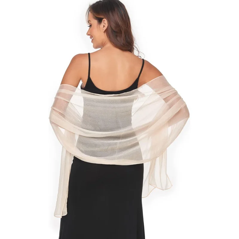 

Spring Summer Protection Clothes Chiffon Shawl Women's Long Terms Wedding Bride Scarf Thin Silk Scarf