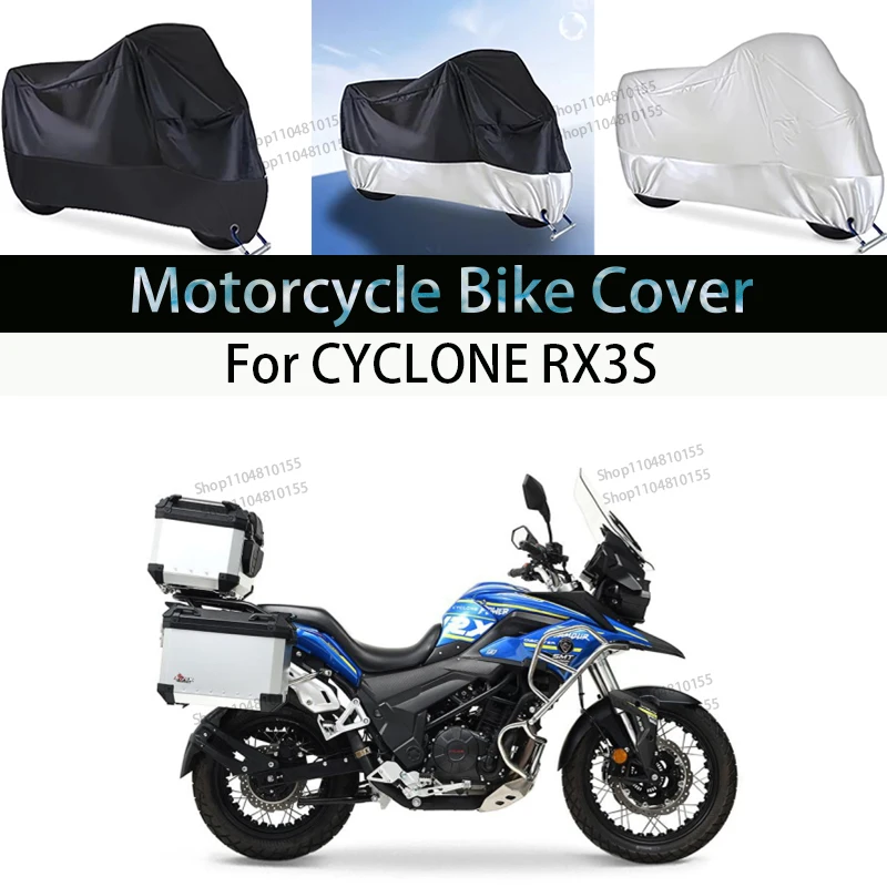 Cubierta para motocicleta CYCLONE RX3S, cubierta para la lluvia para Moto, impermeable, a prueba de polvo, cubierta UV, cubierta para interior y exterior para motocicleta y Scooter