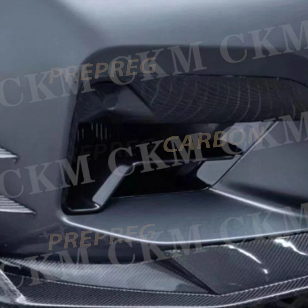 

Carbon Fiber Car Front Bumper Air Vent Trim Splitters Cover Foglight Decoration for BMW 5 Series F90 M5 LCI 2022+ Body kits