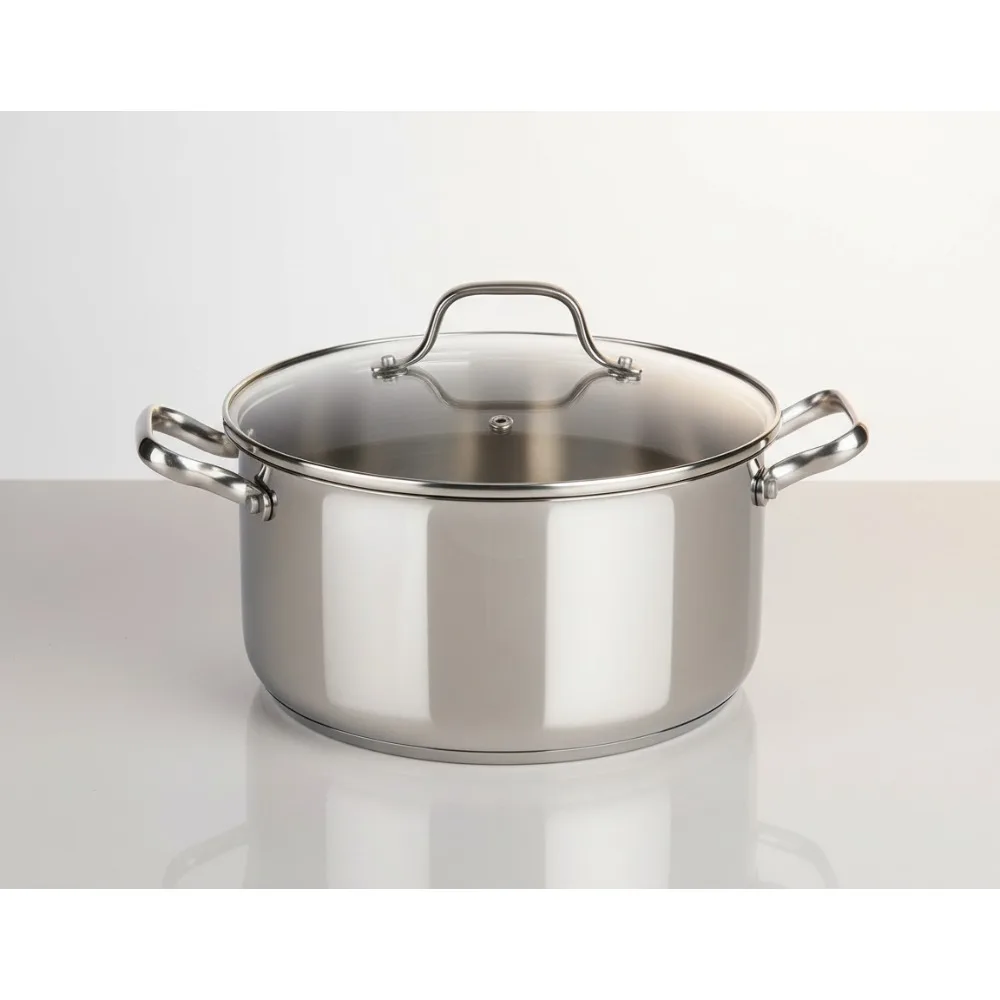 

Премиум 9,5-дюймовая кастрюля из нержавеющей стали, индукционная безопасная духовка, посуда для бройлеров для домашних повара