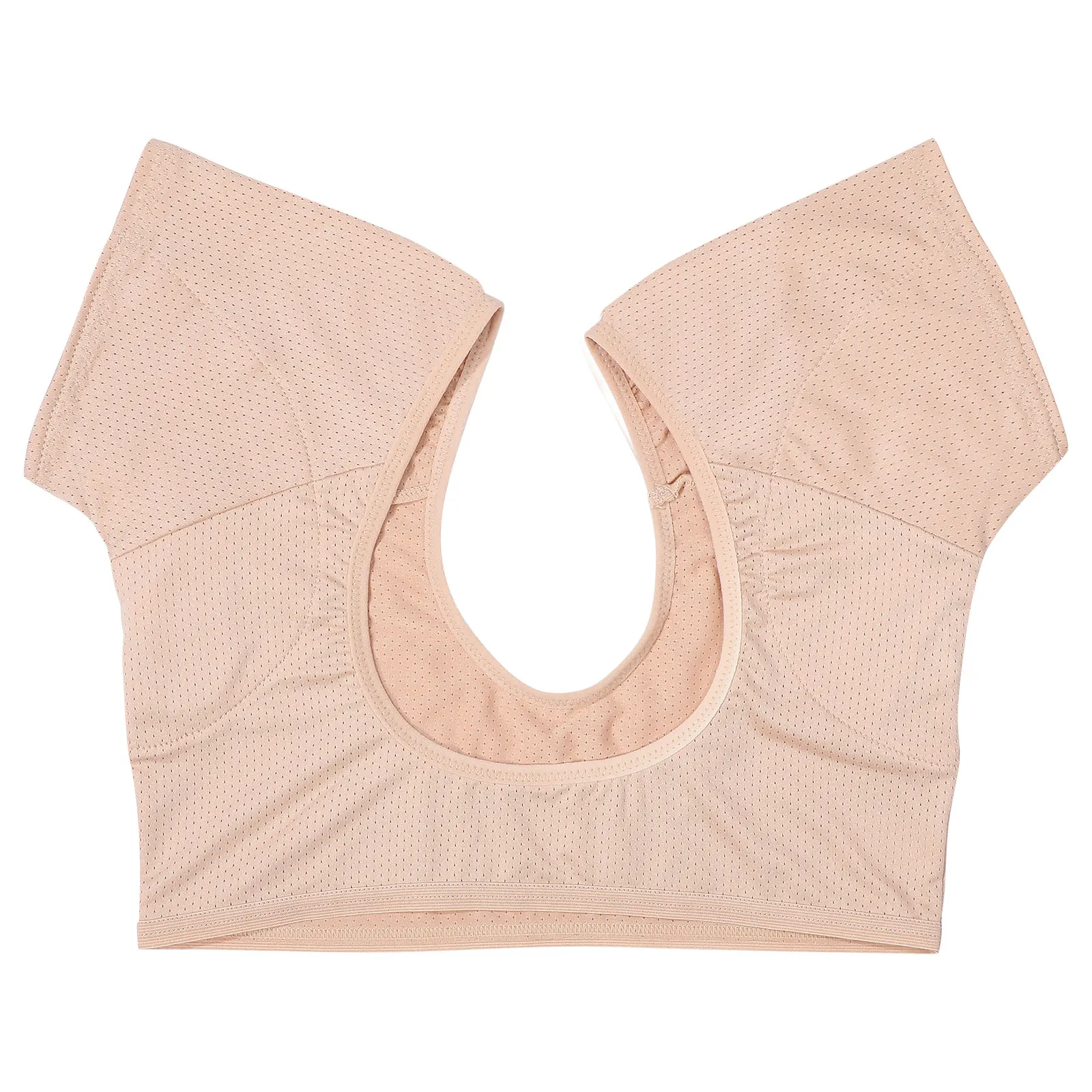 

1Pcs Underarm Sweat Vest for Women Skin Color Size M Breathable Elastic Quick Absorb Sweat Guard Outdoor Running Workout Sports