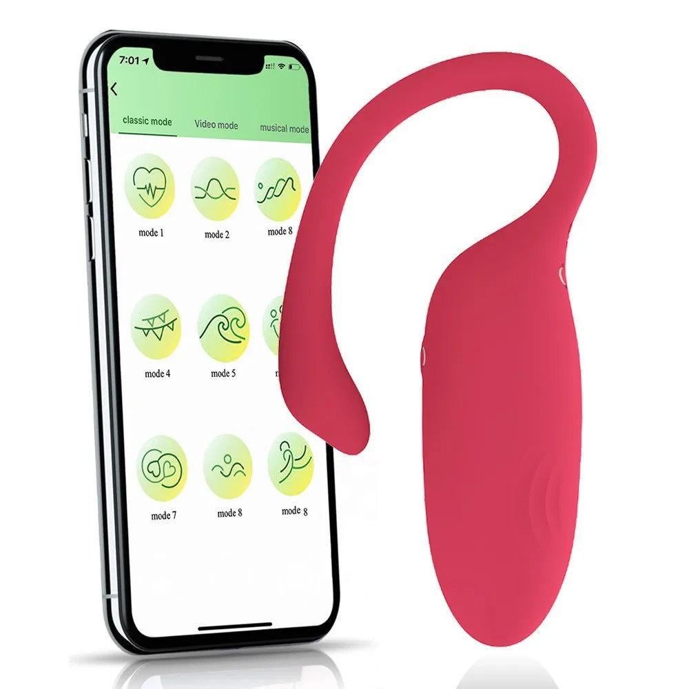 APP Bluetooth Vibrating Egg Clitoris Stimulator G-spot Massager Vibrating Ball Magic Motion Vibrator Sex Toy For Woman