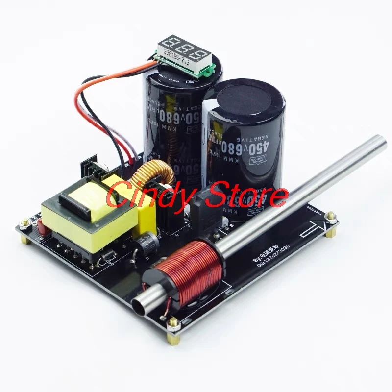 A Simple Single Stage Coil Gun DIY Kit Physical Experimental Equipment for High-voltage Electromagnetic Guns