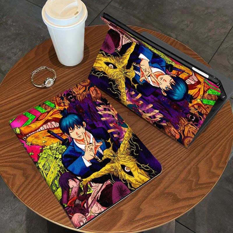 

Comics Chainsaw Man Art Cute Tablet Case For Honor Tab Magic Pad GT GT2 6 X8 V7 V8 X9 8 9 13 X8a X9a Pro 10 12.1 12.5 Inch