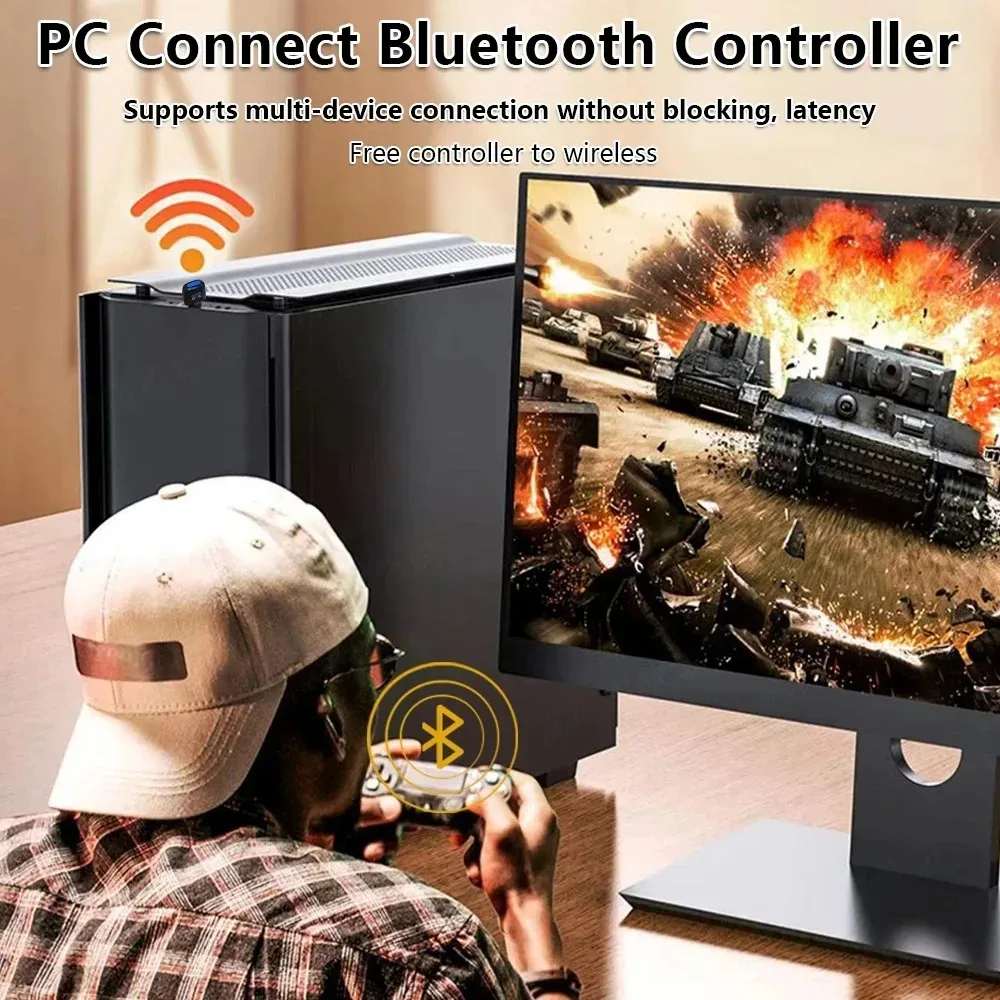 Bluetooth 5.4 アダプター USB Bluetooth ドングル PC ワイヤレスマウスキーボード音楽オーディオワイヤレスレシーバートランスミッタードライバー無料
