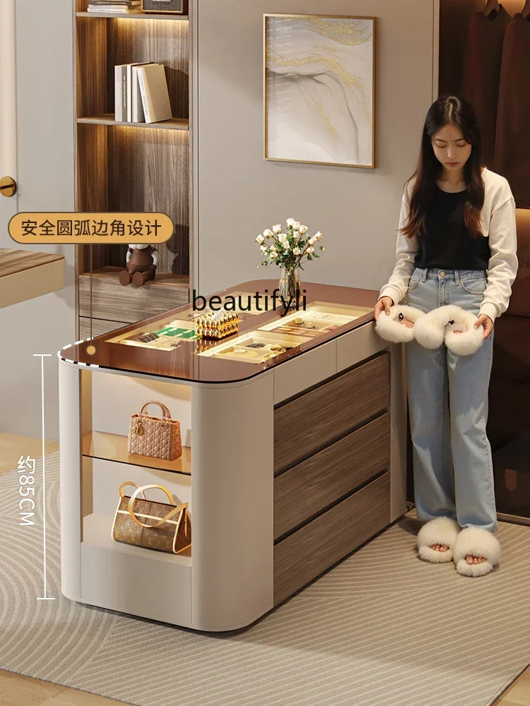 

ssK178 New Italian minimalist jewelry Nakajima counter cloakroom master bedroom floor-to-ceiling display storage locker ss 25