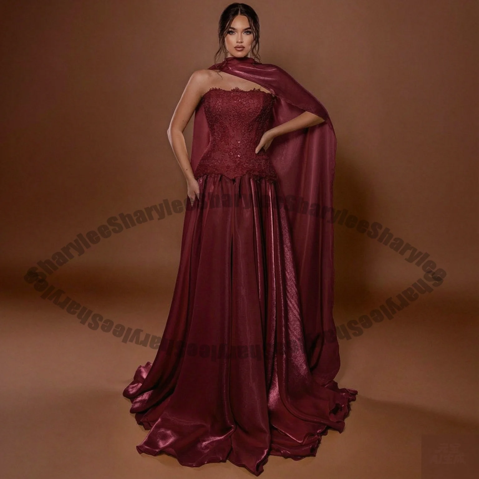 formal dresses kuwait Charm Saudi Arab Evening with Cape Dubai Couture Gala Wedding Party Gown Vestidos De Noche Plus Customized collections:OxfordsLaceUps