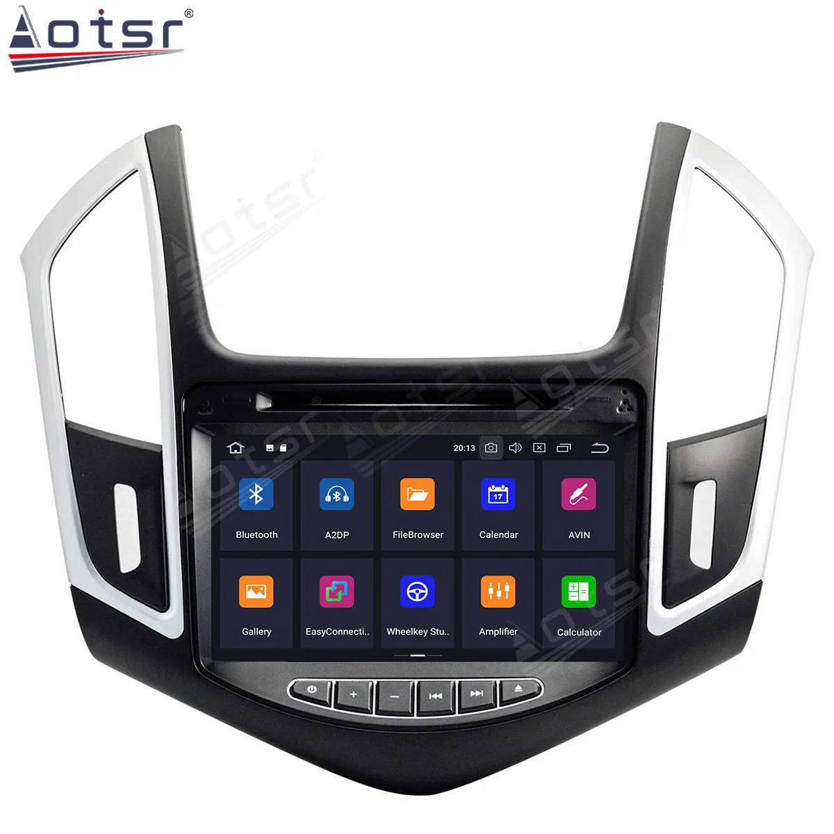 Android Touch Screen รถวิดีโอวิทยุสเตอริโอเครื่องเล่น DVD ระบบมัลติมีเดียสําหรับ Chevrolet Cruze 2012-2015 GPS นําทาง