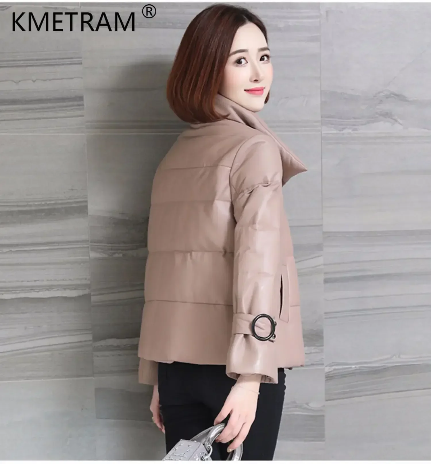 Brand Real Leather Jacket Women Genuine Sheepskin Coat Fashion Winter Short Down Coats Slim Korean Style Outerwears Abrigos