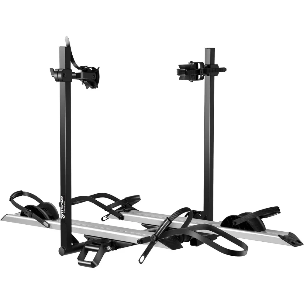 

Hitch 2-Bike Rack Fellow, 200 lbs Capacity E-Bike Carrier for Cars Trucks SUVs Minivans RV, Trailer, Foldable Platform Mount, Up