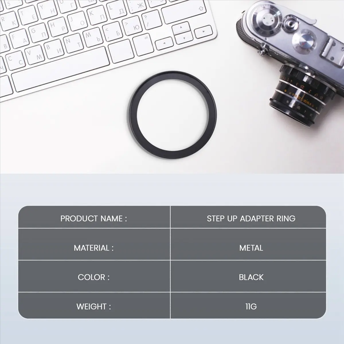 L77A Camera Parts 72mm to 82mm Lens Filter Step Up Ring Adapter Black