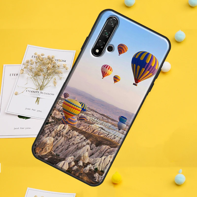 منطاد الهواء الساخن السفر الجبل لهواوي نوفا 7i 8i 11i 12i 12s 9 10 SE Y91 Y90 Y60 Y70 Y72 Y61 P60 Pro P30 P40 لايت