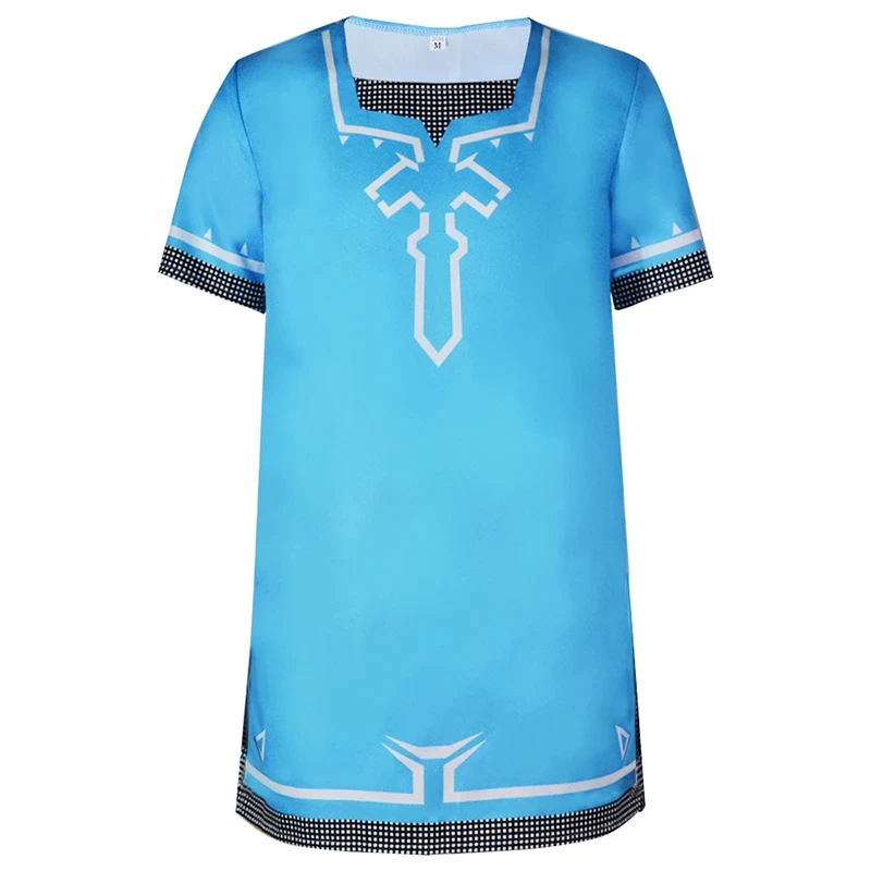 AAVG-Disfraz de Cosplay del reino de Zelda para hombre, conjunto completo de Anime de la princesa Zelda, Tops, pantalones, capa, juego de rol para Halloween