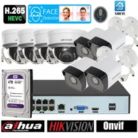 Xmeye 8ch POE NVR recorder Home Camera kit with hikvision dome DS-2CD1143G0-I bullet DS-2CD1043G0-I POE Network Camera kit
