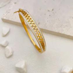 316L Titanium Steel Zipper With Zircon Bangle Bracelet For Women Christmas gift
