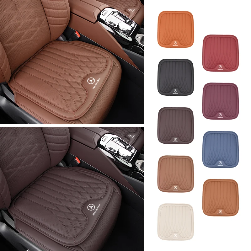 Breathable Leather Car Seat Protective Pad Accessories For Mercedes Benz A B C E S Class W201 W210 W108 W205 W203 C180 C300 W124