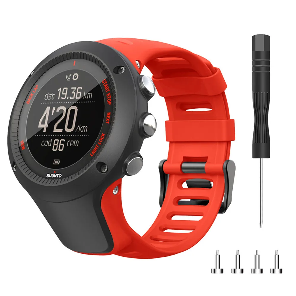 Outdoor-Sport Ersatz-Uhrenarmband Silikon-Armband für SUUNTO Ambit1 Ambit 2 Ambit Ambit3 Correas de reloj – Detail 28