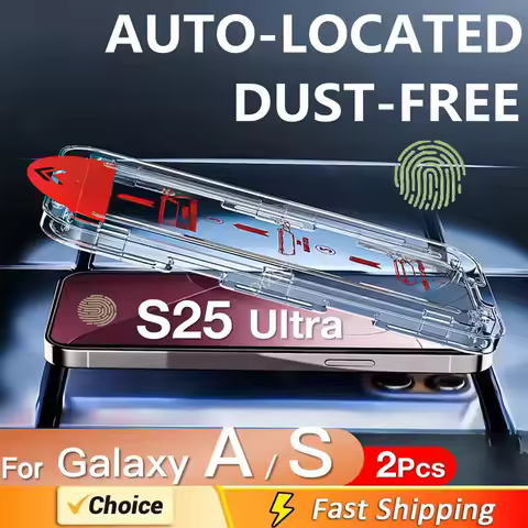 2Pcs For Samsung Galaxy S25 S21 Ultra S23 S22 S21 Plus A16 A36 A55 A56 A25 A15 A35 A34 A54 5G Screen Protector Tempered Glass