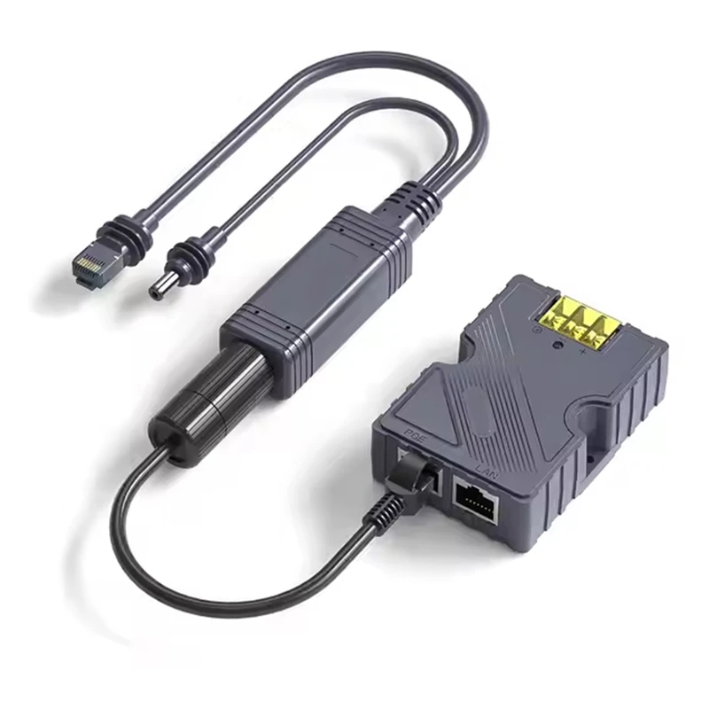 For Starlink Mini Splitter Poe Injector-150W Gige Passive ABS Surge & ESD Protection Vith High-Speed Netvork