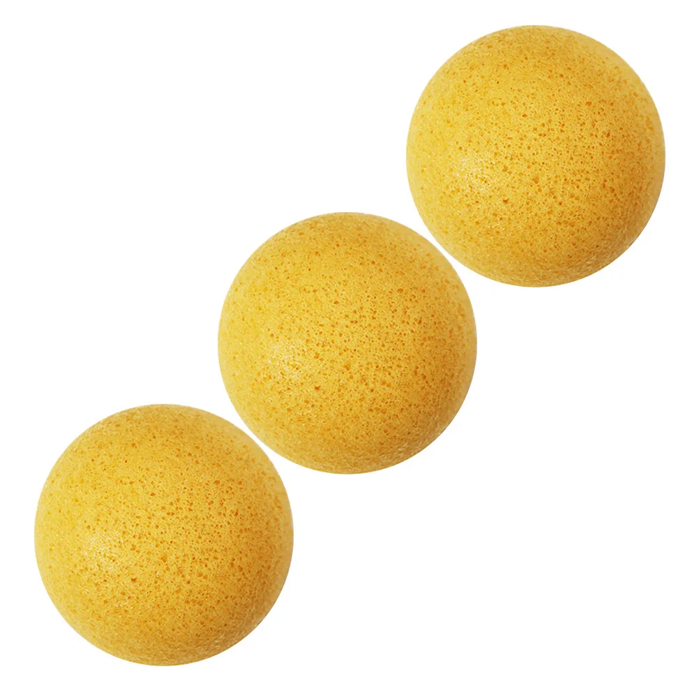 Juego de esponjas semicirculares, esponja de limpieza Facial Natural para pieles sensibles, exfoliante diario, aleteo Facial, 3 uds.