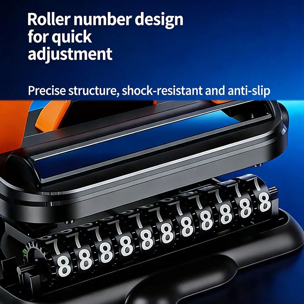 

Устойчивое нескользящее крепление для телефона в автомобиль 2-в-1 360° ° Регулируемое крепление для парковочного номерного знака с поворотным механизмом для такси и служб совместного использования транспорта