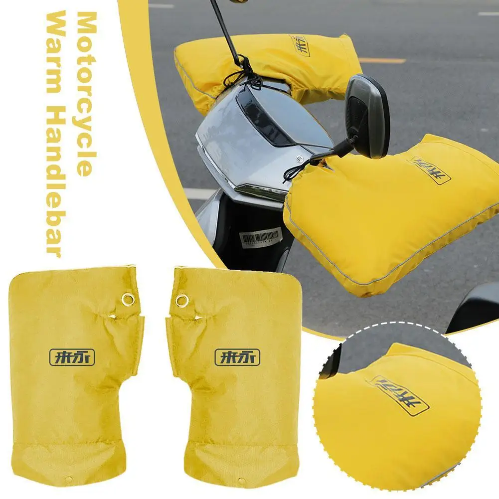 

Motorcycle Handlebar Gloves Waterproof Windproof Winter Warm Gloves Motor Scooter Electric Vehicles Reflective Motocycle Gloves