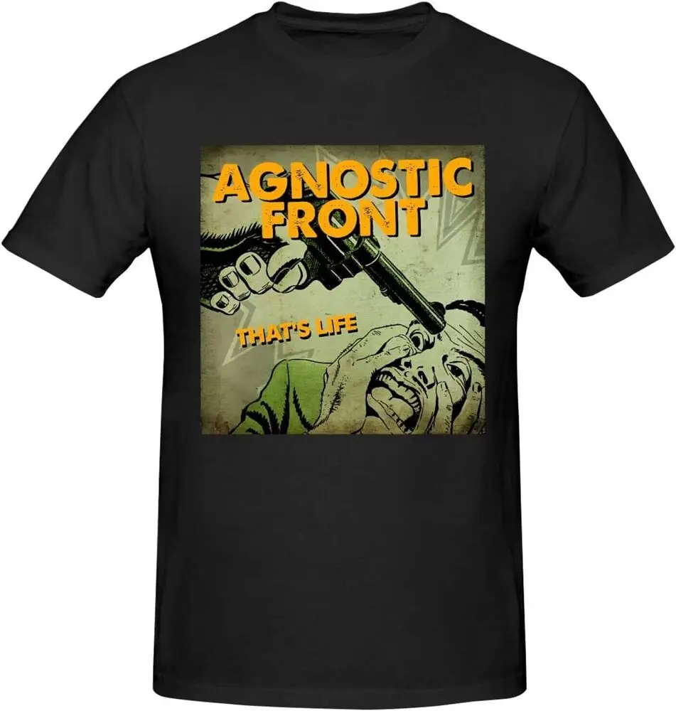 Agnostic Front Short Sleeve T-Shirt Classic Crew Neck Casual