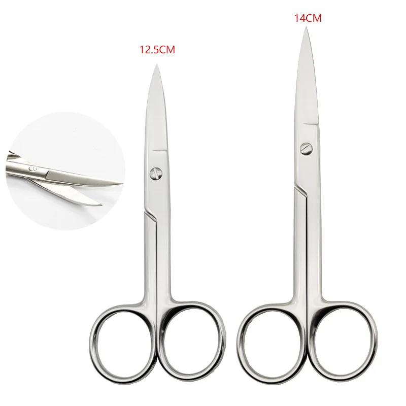 Stainless Steel Angled Scissors Curved Medical Gauze Scissor Fishing Cross Stitch Cutter Paper Embroidery Sewing Shears