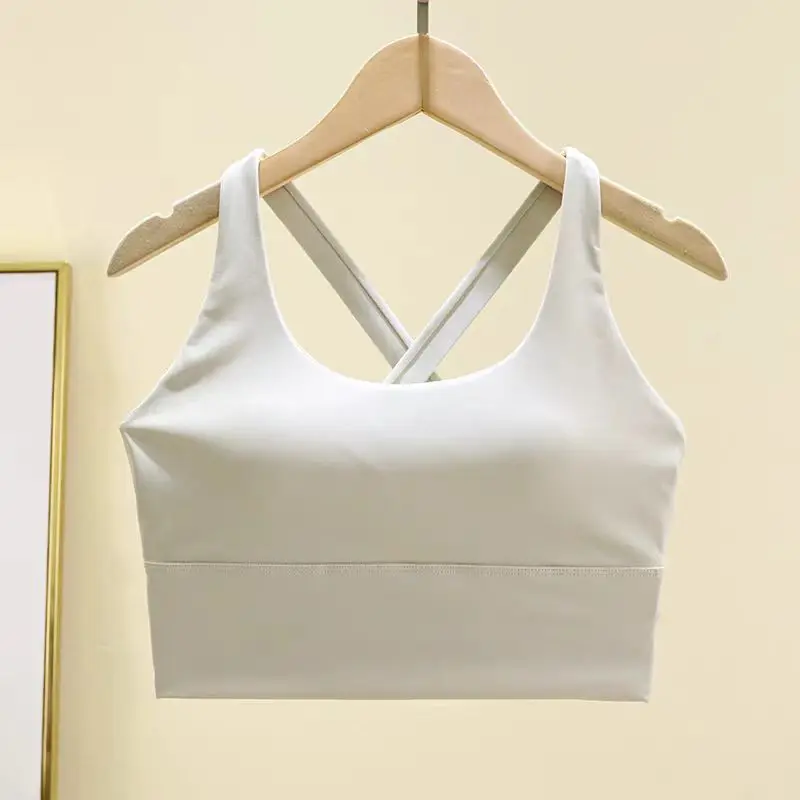 Sport-BH mit hoher Intensität und festen Polstern, stoßdämpfend, für Laufen, Fitnessstudio, Yoga, Push-up-Effekt, professionelle Unterwäsche für Damen. – Detail 9