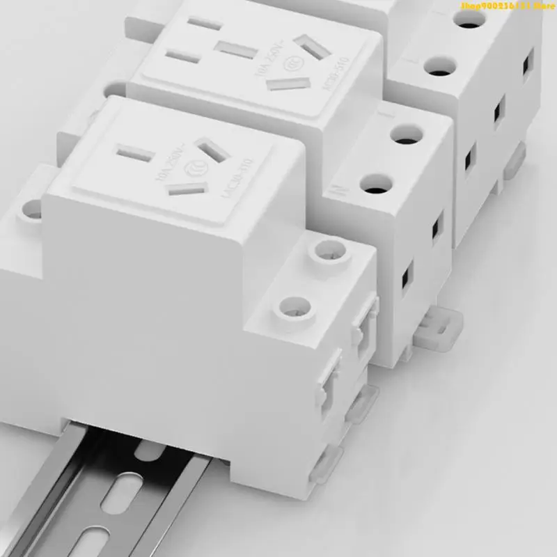 G92C Industrial DIN Rails Mounted Power Outlet Socket Multiple Socket Configurations