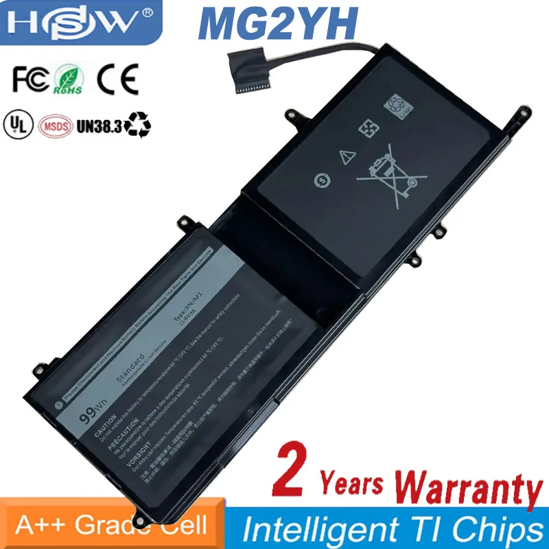 

9NJM1 Laptop Battery For Dell Alienware 15 R3 R4 17 R5 Series P69F P31E P31E001 MG2YH HF250 0546FF 0HF250 44T2R P69F002