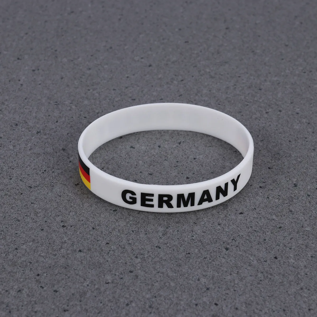 

5Pcs Soft Comfortable Silicone Country Wristband One Size Fits Most Flag Decorative Sports Bracelet for International