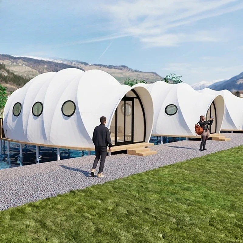 

[2026] Hot Sale China Manufacturer Glamping Tent Outdoor Resort House Design For Camping Design Predab Living Tent