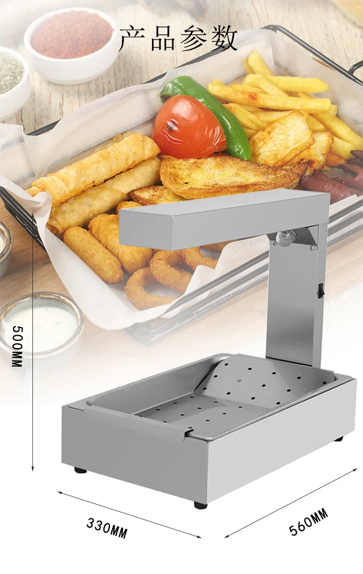 fries Insulation Cabinet Constant Temperature Cabinet  Fast Food Stainless Steel Small Heating Cabinet Mini Multifunctional
